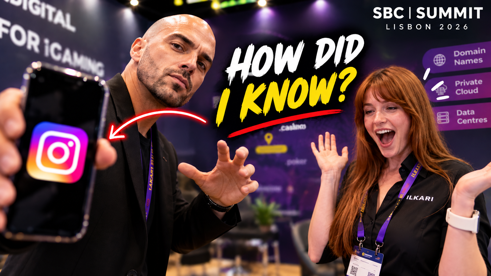 Magician at corporate event — SBC Summit Lisbon 2026